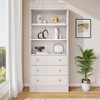 COZONY Tall Bookshelf with Shelves & Drawers, Engineered Wood Storage Cabinet for Living Room, Home Office, Bedroom - 4 of 4
