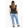 CITY CHIC | Women's Plus Size  Marli Print Top - black - 18W - 3 of 4