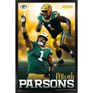 Trends International NFL Green Bay Packers - Micah Parsons 25 Framed Wall Poster Prints - 1 of 4