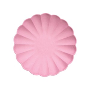 Meri Meri Small Bubblegum Pink Compostable Plates (Pack of 8) - 1 of 3
