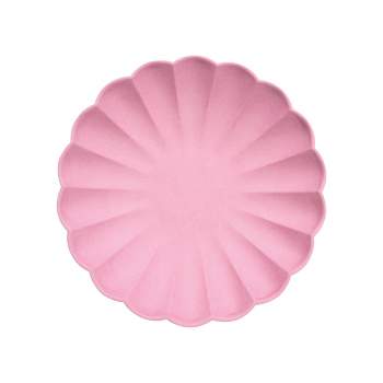 Meri Meri Small Bubblegum Pink Compostable Plates (Pack of 8)