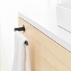 BWE 4-Piece Bath Hardware Set in Matte Black with Toilet Paper Holder Towel Hook and Towel Bar - image 4 of 4