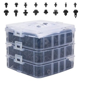 Itopfox 620 Pcs Car Retainer Clips Plastic Fasteners Kit Auto Push Pin Rivets Set for Toyota GM Ford Honda Acura Chrysler - 1 of 4