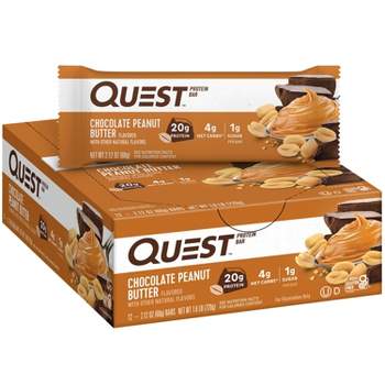 Quest Nutrition Protein Bar - Chocolate Peanut Butter - 12ct
