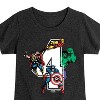 Girls' - Marvel - Avengers Birthday 4 Fitted Short Sleeve Graphic T-Shirt - 2 of 4