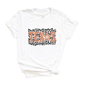 Simply Sage Market Women's Leopard Texas Star Short Sleeve Graphic Tee - 1 of 3