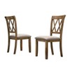 NicBex Vintage Upholstered  Dining Chairs Set of 2 with Cross Back & Comfy Cushions,Rustic Wood Accent Chairs for Dining Room,Living Room - 2 of 4