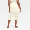 Women's Crochet-Style Midi Sweater Skirt - A New Day™ - 2 of 3