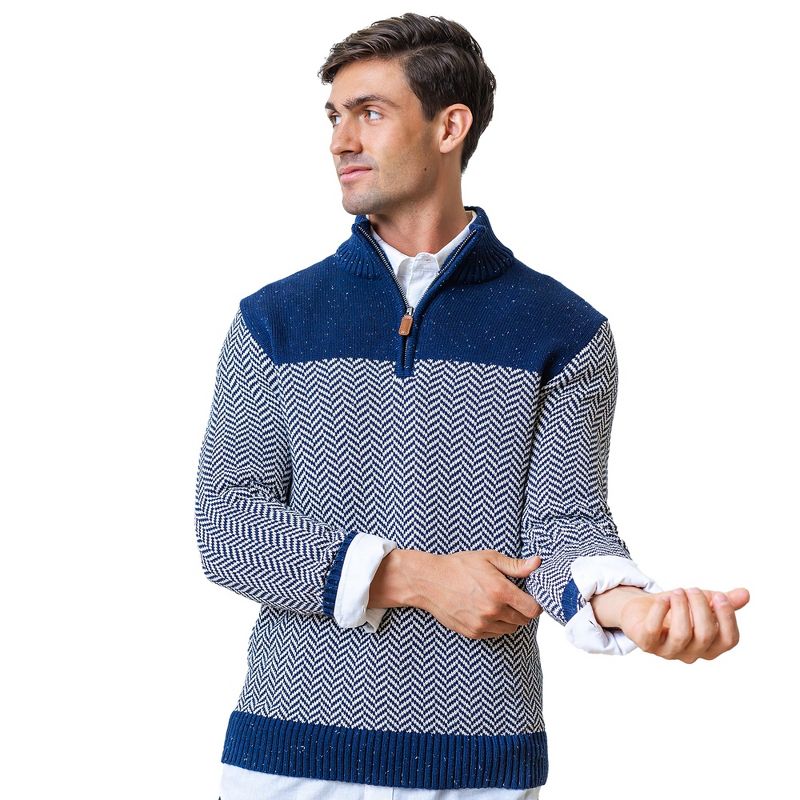 Hope & Henry Mens' Half Zip Pullover Sweater, 1 of 7