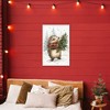Stupell Industries Christmas Hedgehog & Pine Framed Giclee Art - 3 of 4