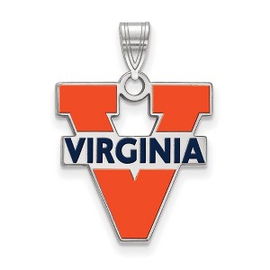 Black Bow Jewelry Sterling Silver Virginia Wahoos NCAA Large Pendant - 1 of 3