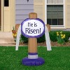 Gemmy Airblown Inflatable Outdoor “He Is Risen” Easter Sign , 3.5 ft Tall, Brown - image 2 of 4