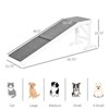 VisioGear Dog Ramp, Pet Ramp for Dogs with Non-Slip Carpet and Top Platform, White, 59.75"*15.75"*19.75" - 3 of 4
