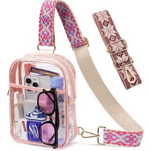 3-in-1 Stadium Bag, Convertible Sling Backpack Fanny Pack & Crossbody Purse with 3 Pockets - 1 of 4