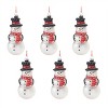 Frosted Glass Snowman Ornament (Set of 6) - 3 of 3