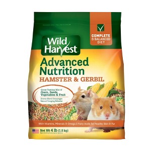 Wild Harvest Advanced Nutrition Fruit, Grain and Vegetable Flavor Hamster and Gerbil Dry Food - 4lb - 1 of 4