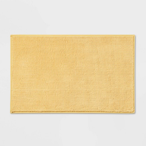 Colonial Mills - Barefoot Chenille Bath Rug - Yellow 1'5x2'3 Oval