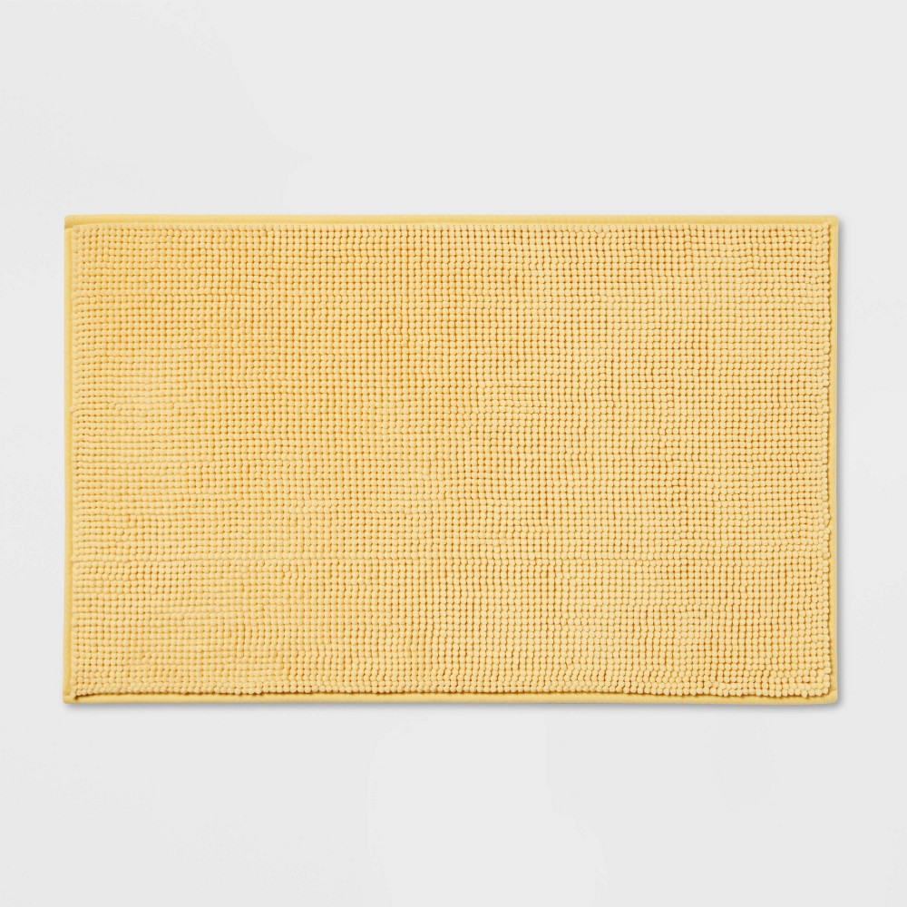 20inx32in Everyday Chenille Bath Rug Yellow - Room Essentials™