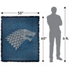 Game Of Thrones Stark Sigil Blanket 50"x60" Woven Tapestry - 2 of 4