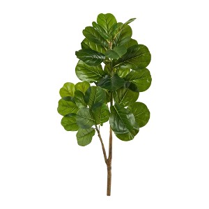 Nearly Natural 3.5-ft Fiddle Leaf Fig Artificial Tree (No pot) - 1 of 3