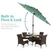 Best Choice Products 10ft 3-Tier Solar Patio Umbrella w/ 24 LED Lights, Tilt Adjustment, Easy Crank - 4 of 4