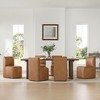 Spruce&Spring Upholstered Dining Chairs with Casters Set of 2 - 4 of 4