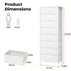 Pellebant 8 Drawers Vertical Dresser dressers for bedroom Storage Tower with Sturdy Steel Frame Wood Top Easy Pull Fabric Bins Handles - 2 of 4