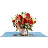 Paper Love Pop Up Christmas Card, 3D Merry Christmas Flower Bouquet, for Him, Her, Kids, Adults, 10" x 7" Cover - Includes Envelope and Note Tag - 4 of 4