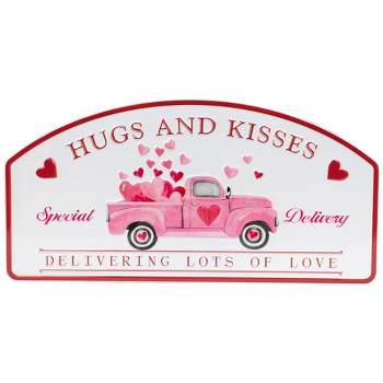 Northlight Hugs and Kisses Valentine's Day Wall Sign - 18"