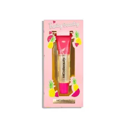 Fruity Beauty 2-In-1 Lip Treatment and High Shine Gloss - Strawberry by MCoBeauty for Women - 0.5 oz Lip Gloss