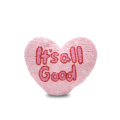 ZADORA 'It's All Good' Heart Toss Pillow