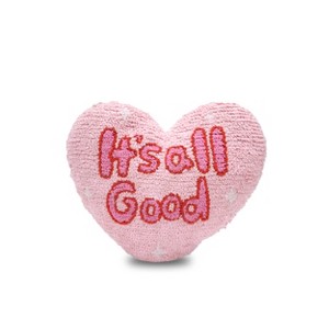 ZADORA 'It's All Good' Heart Toss Pillow - 1 of 3