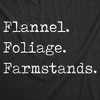 Womens Funny T Shirts Flannel Foliage Farmstands Sarcastic Fall Lovers Graphic Novelty Tee For Ladies - Crazy Dog Women's T Shirt - 2 of 4