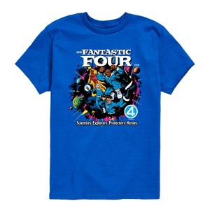 Boys' - Marvel - Fantastic Four Vs Galactus Comic Book Cover Short Sleeve Graphic T-Shirt - 1 of 4