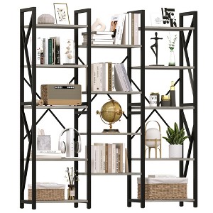 GustoWave TrailBlaze 5 Tier Bookcase with Spacious Storage, Multifunctional Bookshelf Made from Steel Frame and MDF, Max. Load Per Layer 70 Lbs - 1 of 4