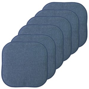 Alexis Memory Foam No Slip Back 16" x 16" Chair Pad Cushion by Sweet Home Collection® - 1 of 4