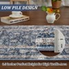 Area Rug for Living Room, Machine Washable Boho Rug for Bedroom, Low Pile Lightweight Thin Floral Vintage Distress Print Pattern Carpet - 4 of 4