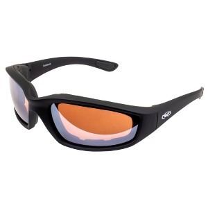 Global Vision Eyewear Kickback Safety Motorcycle Glasses with Brown Mirror Lenses - 1 of 4