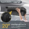 Lyngins Hardside Honeycomb Luggages with Spinner Wheels,TSA Lock,Side Hooks,Expandable Suitcases for  Weekend Trip,Travel - 2 of 4