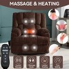 Dual Motor Power Lift Massage Recliner Chair with Heat,Chenille Upholstered Recliner,Heavy Duty Recliner for Elderly Living Room-Coolbibila - 2 of 4