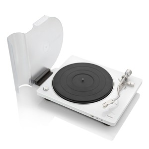 Denon DP-450USB Hi-Fi Turntable with Speed Sensor and USB Encoder (White) - 1 of 4