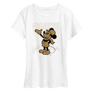 Women's - Disney - Mickey Winter Wishes Short Sleeve Graphic T-Shirt - 1 of 4