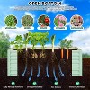 Metal elevated garden bed, two-piece rectangular outdoor planting box set, suitable for vegetables, flowers and herbs, green steel. - 4 of 4
