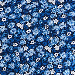 deep sea/blue ditsy floral