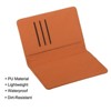 Unique Bargains PU Leather Travel Wallet Case Document Organizer Card Holder Cover 5.8"x3.9" - 3 of 3