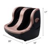 NAYSAYE Smart Leg and Foot Massager with Adjustable Intensity and Quiet Operation, Shiatsu and Vibration Massage for Home and Office Relaxation, Rose - 3 of 4