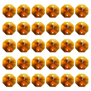 Unique Bargains Crystal Pendants Octagon Beads for DIY Lamp Arts Crafts Decoration 60 Pcs - 1 of 4