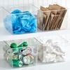 iDesign Plastic Storage Bin with Handles - Set of 4 - Clear - Made in USA - 3 of 4