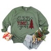 Simply Sage Market Women's Graphic Sweatshirt It's The Most Wonderful Time of The Year Plaid - 3 of 4