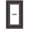 PosterPalooza | Panoramic 3.5" Wide Ornate Black Frame - UV Acrylic, Foam Board Backing, Hanging Hardware - 2 of 4